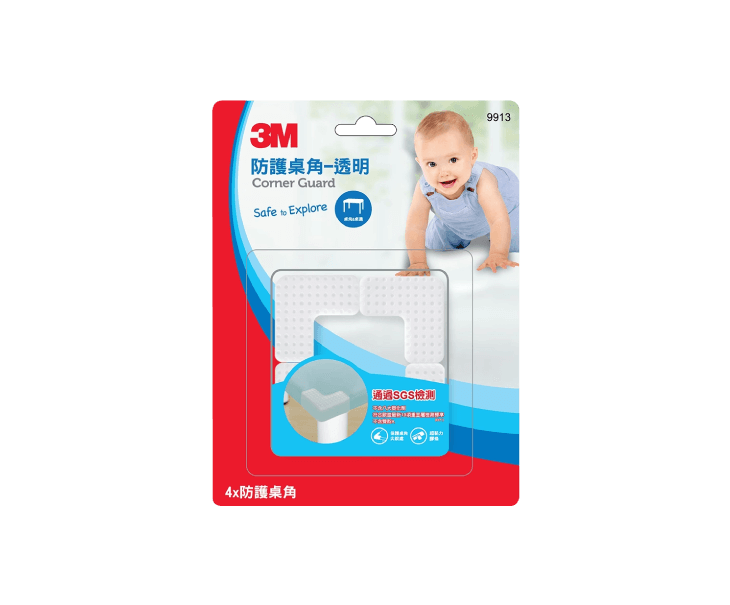 3M兒童安全防護桌角-透明