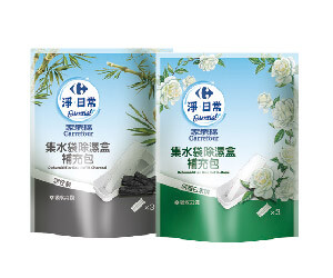 家樂福集水袋 除濕盒補充包 白玫瑰/備長炭 400毫升×3