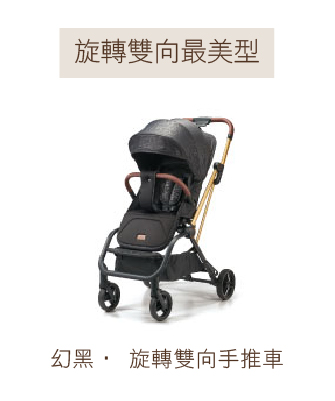幻黑旋轉雙向手推車