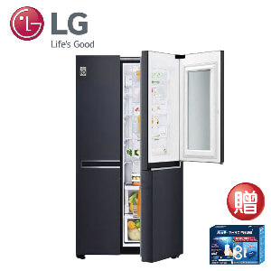 LG GR-QL66MB 敲敲看門中門冰箱630L