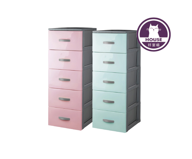 泡泡糖五層收納櫃