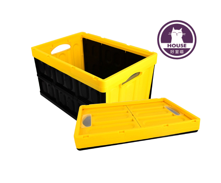 黑格子折疊收納箱