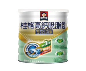 桂格雙效認證高鈣脫脂奶粉2公斤