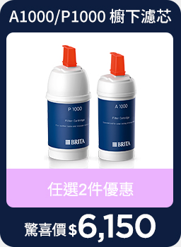 線上獨家_0325-0421_購買BRITA指定櫥下濾芯任選2件$6,150
