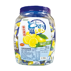 可康海鹽檸檬糖(桶裝)620克