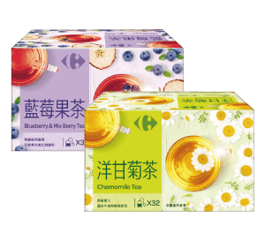 家樂福康福茶/藍莓果茶/洋甘菊茶/玫瑰花茶