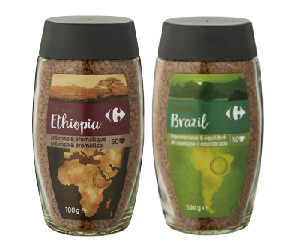 家樂福冷凍乾燥即溶咖啡粉衣索比亞/巴西100克