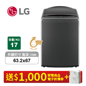LG立式變頻洗衣機WT-VD17HM