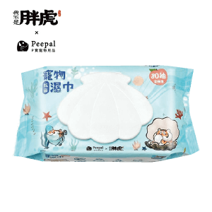 Peepalx 我不是胖虎 抗菌寵物濕巾 80抽