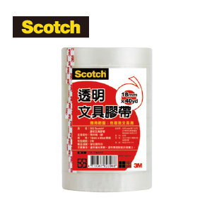 3M Scotch OPP文具膠帶18mmX40Y