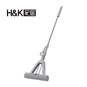 HK家居不鏽鋼省力膠棉拖把