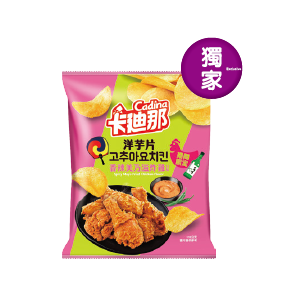 卡迪那洋芋片 波浪韓式辣醬烤肉口味/香辣美乃滋炸雞口味 115克