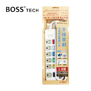 7開6插3P高溫斷電延長線1.8米 S-58