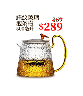 錘紋玻璃泡茶壺 500毫升