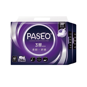 PASEO 3層柔韌舒適抽取式衛生紙PEFC
