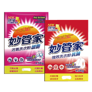 妙管家洗衣粉 強效/活氧 4.5公斤