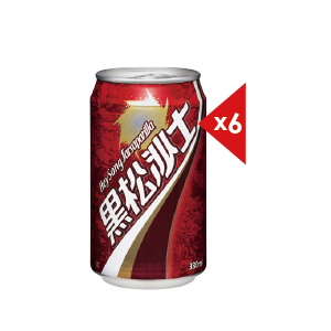 黑松C&C氣泡飲(檸檬/蘋果)/沙士/加鹽沙士330毫升x6