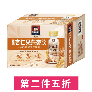 桂格杏仁果燕麥飲/特濃黑芝麻穀飲 237毫升x12