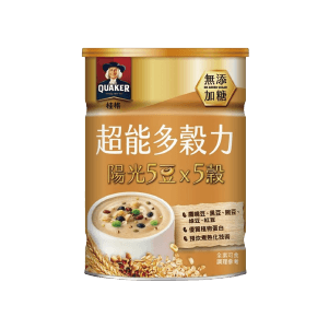 桂格超能多穀力陽光5豆x5穀無添加糖/原杏仁燕麥榖奶 390克