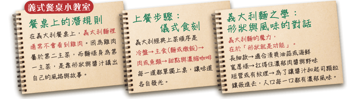 義式餐桌小教室