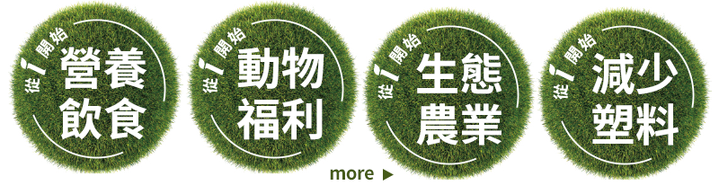 營養飲食/動物福利/生態農業/減少塑料