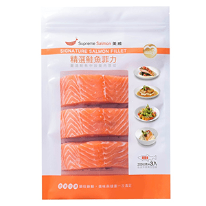 美威精選冷凍鮭魚菲力600g