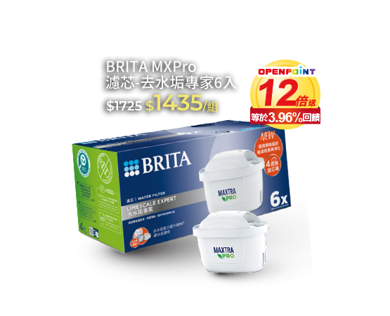 BRITA MXPro濾芯-去水垢專家6入