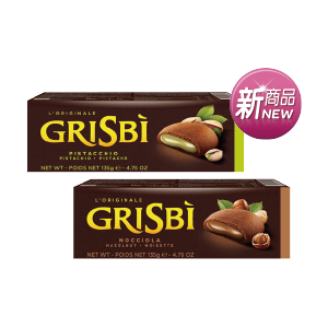 義大利Grisbi夾心巧克力餅乾(榛果/香草/開心果)135克