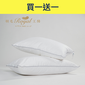  【皇室羽毛工房】Hotel Life 輕奢羽毛枕一對