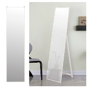 【Homelike】喜家居立掛兩用全身鏡(純白色)
