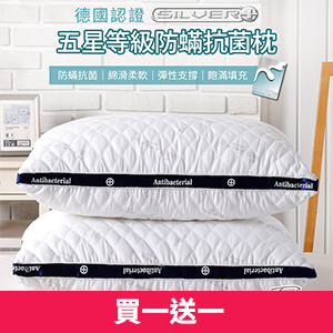 【FOCA】德國銀離子防蹣抗菌立體舒眠枕