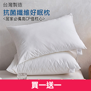 【Albert家居】台灣製 抗菌纖維好眠枕
