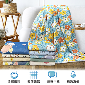 【多利寶寢具】Victoria 清涼冰紗雙人涼夏被-隨機出貨