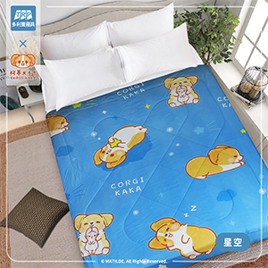 【多利寶寢具】柯基犬卡卡涼感紗冰晶涼被-多款任選