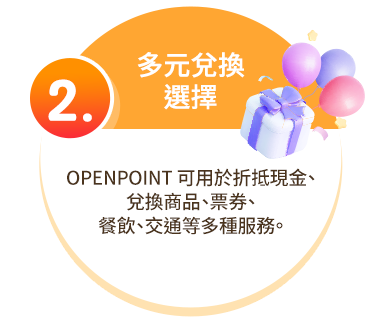 2.多元兌換選擇