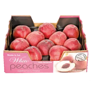 美國加州原裝箱空運水蜜桃(每盒約1.8公斤)(每盒約8∼11粒)