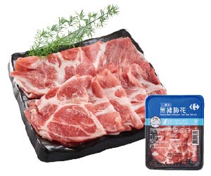家樂福冷凍台灣黑豬梅花火鍋片(約250克)