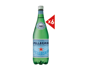 S.Pellegrino氣泡礦泉水(塑膠瓶)1000毫升x6