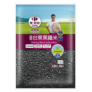 家樂福嚴選台東黑纖米(二等)1Kg