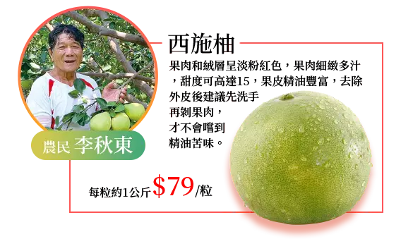 西施柚1KG/粒