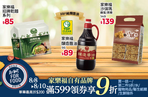 滿599元領券享9折，單筆最高折$200