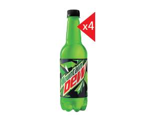 Mountain Dew 激浪汽水500毫升x4