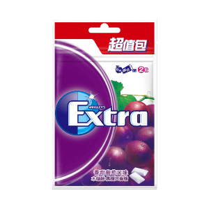 Extra木糖醇口香糖超值包-香甜葡萄