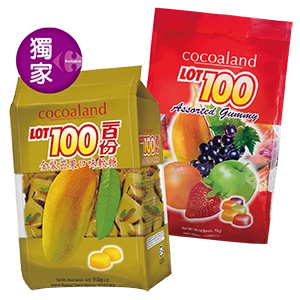 ㄧ百份口味軟糖(金裝芒果/綜合)910∼1000克